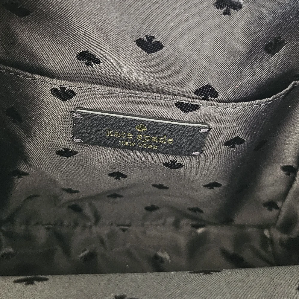 Kate Spade New York Black Saffiano Leather Schuyler Mini Backpack - Picture 8 of 10